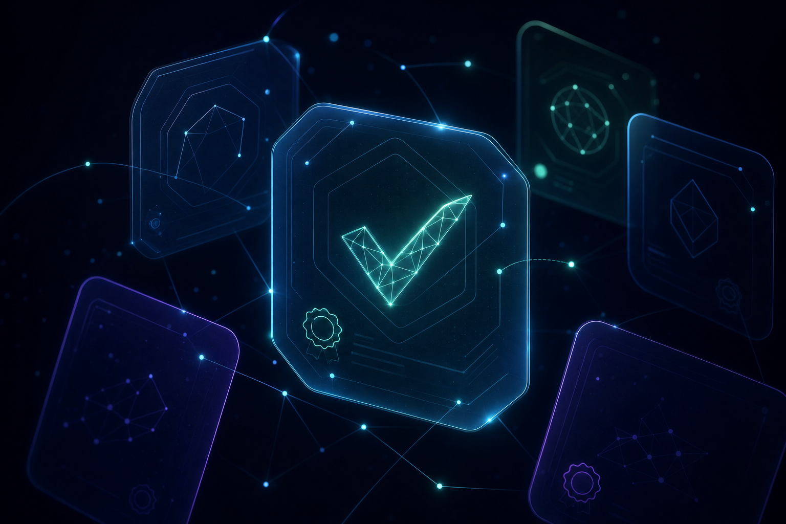 SkillProof — verifiable proof-of-skill certificate visual